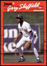 Gary Sheffield 1990 Donruss #501 Brewers MLB READ FREE SHIPPING AutographDen