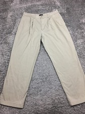 Dockers Pleated Khaki Pants Mens Size 36x31 Beige Cotton VTG