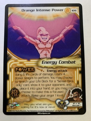 DBZ CCG Orange Intense Power Unlimited Kid Buu Saga DBZ SCORE