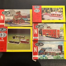Con-Cor HELJAN N Scale Diorama Lot Of 5 Kits Foundry Factory Packing Plant D-26