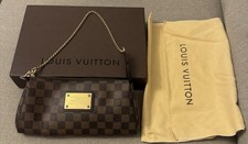 Louis Vuitton Eva Shoulder Bag Brown Canvas Damier Ebene