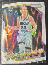 2025 Panini Prizm WNBA Courtney Vandersloot White Seismic Prizm #124 Chicago Sky