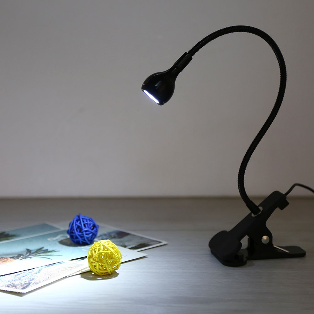 Flexible Gooseneck USB LED Reading Light Portable Table Computer
