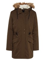 Mavi Damen Winterjacke Parka Jacke Fur Detailed Coat, OlivgrüN, L