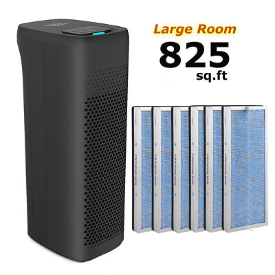 Air Purifier For Home Large Room H13 True HEPA Washable Filter Air Cleaner