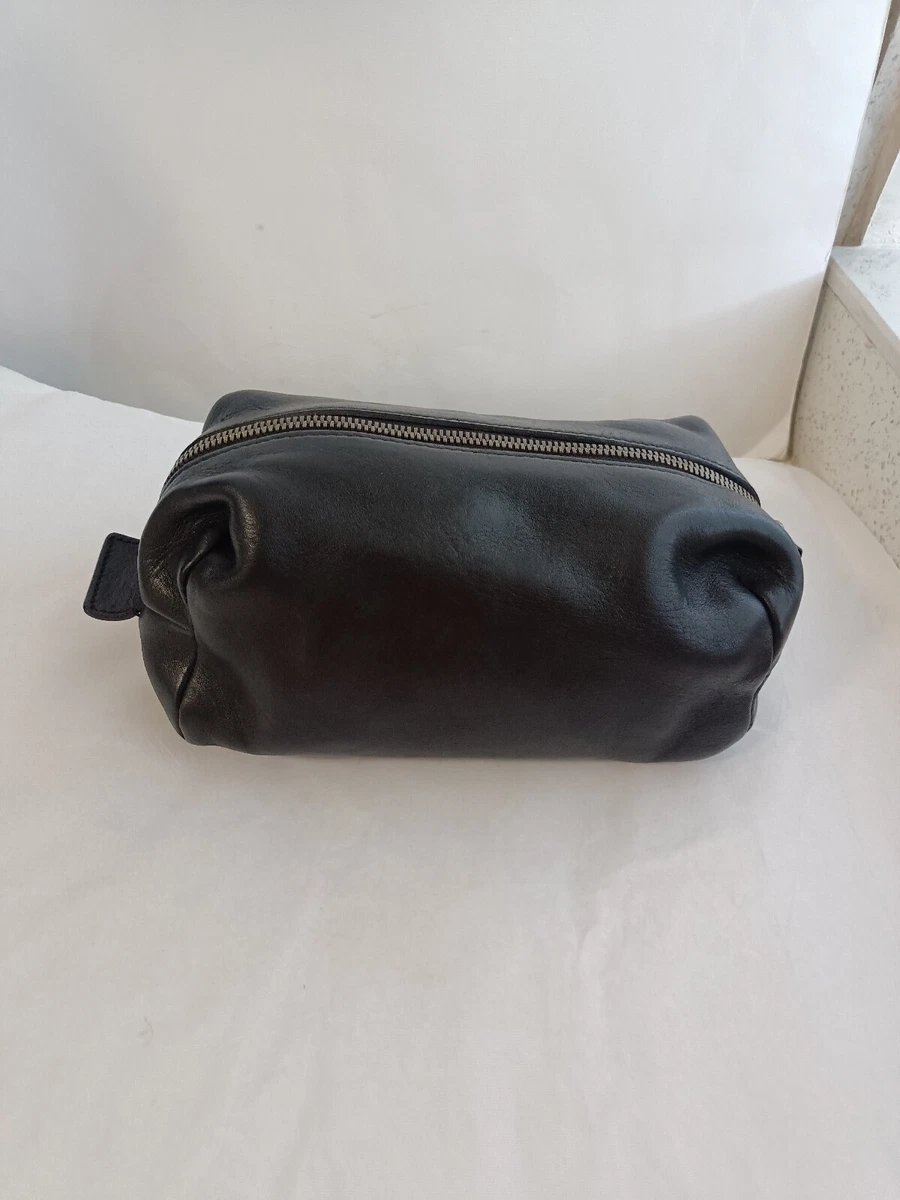 Shinola Detroit Leather Men s Toiletry Travel Kit bag