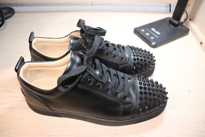 Louis Junior Spikes. Christian Louboutin Mens Size 45. (Red