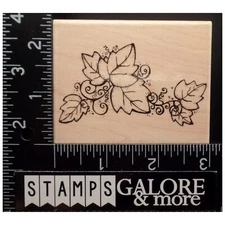 JRL Rubber Stamps N188 GREAT VINE GRAPEVINE LEAVES PLANT #370