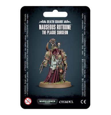 Death Guard Nauseous Rotbone the Plague Surgeon Warhammer 40K NIB Blister