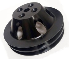 Bomba de agua BB Chevy NEGRA polea 2 ranuras SWP bomba de agua corta bloque grande 396 454