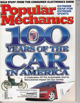 Popular Mechanics Magazine May 1996 Extreme Gear For Extreme Sports 100 Car Year