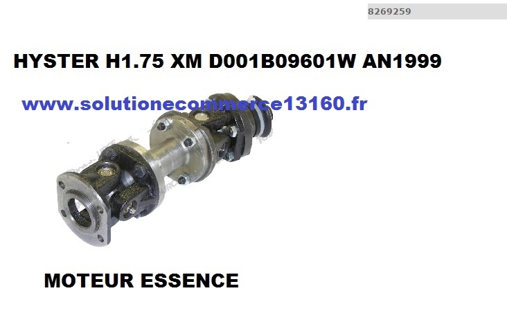 Cardan d'entraînement Hyster H1.75 XM, croisillon de pompe thermique renforcé