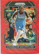 2022 Panini Prizm WNBA CHAMIQUE HOLDSCLAW #16 RED RUBY WAVE PRIZM DREAM