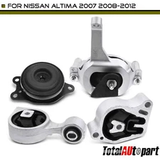 4x Auto Trans Engine Motor & Transmission Mount for Nissan Altima 07-12 L4 2.5L