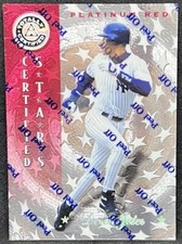 DEREK JETER 1997 Pinnacle Totally Certified Stars PLATINUM RED #/3999 ! RARE !