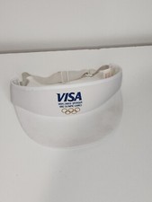Vintage 1992 Olympic Games Visor Hat Cap VISA Worldwide Sponsor. Walt Disney