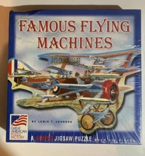 FAMOUS FLYING MACHINES 1000 piece SHAPED puzzle NIB factory sealed
