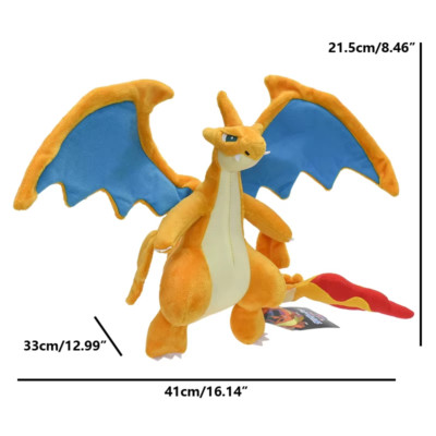 20 cm Evolution Mega Charizard Y Plüschtier Puppe Taschenmonster Anime Drachenzeug
