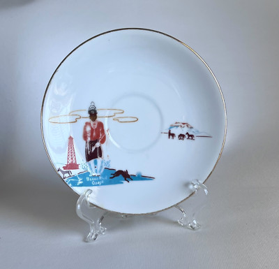 Vintage Knox Bacon Rind Acee Blue Eagle Fine China Saucer Made in Japan