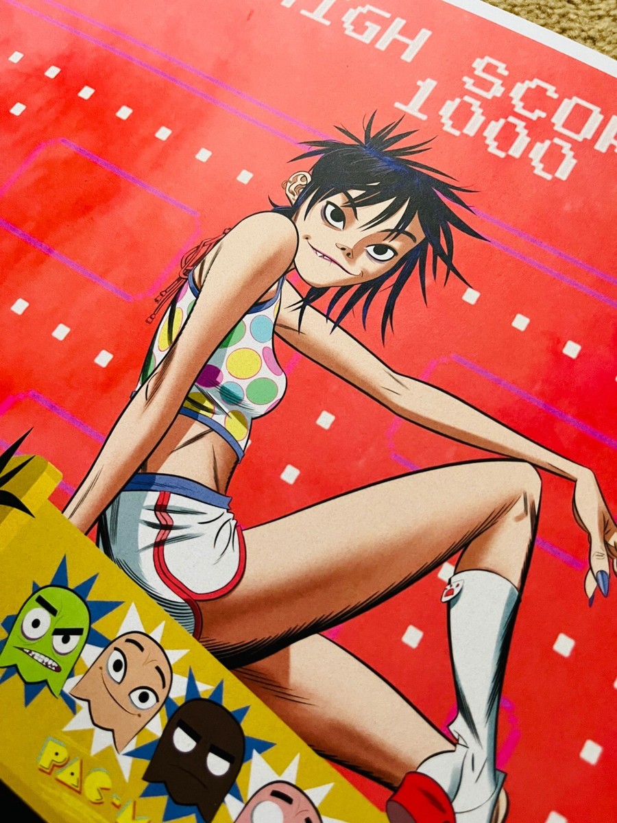 Gorillaz x Pac-Man Song Machine A2 Numbered Print #5 by Jamie