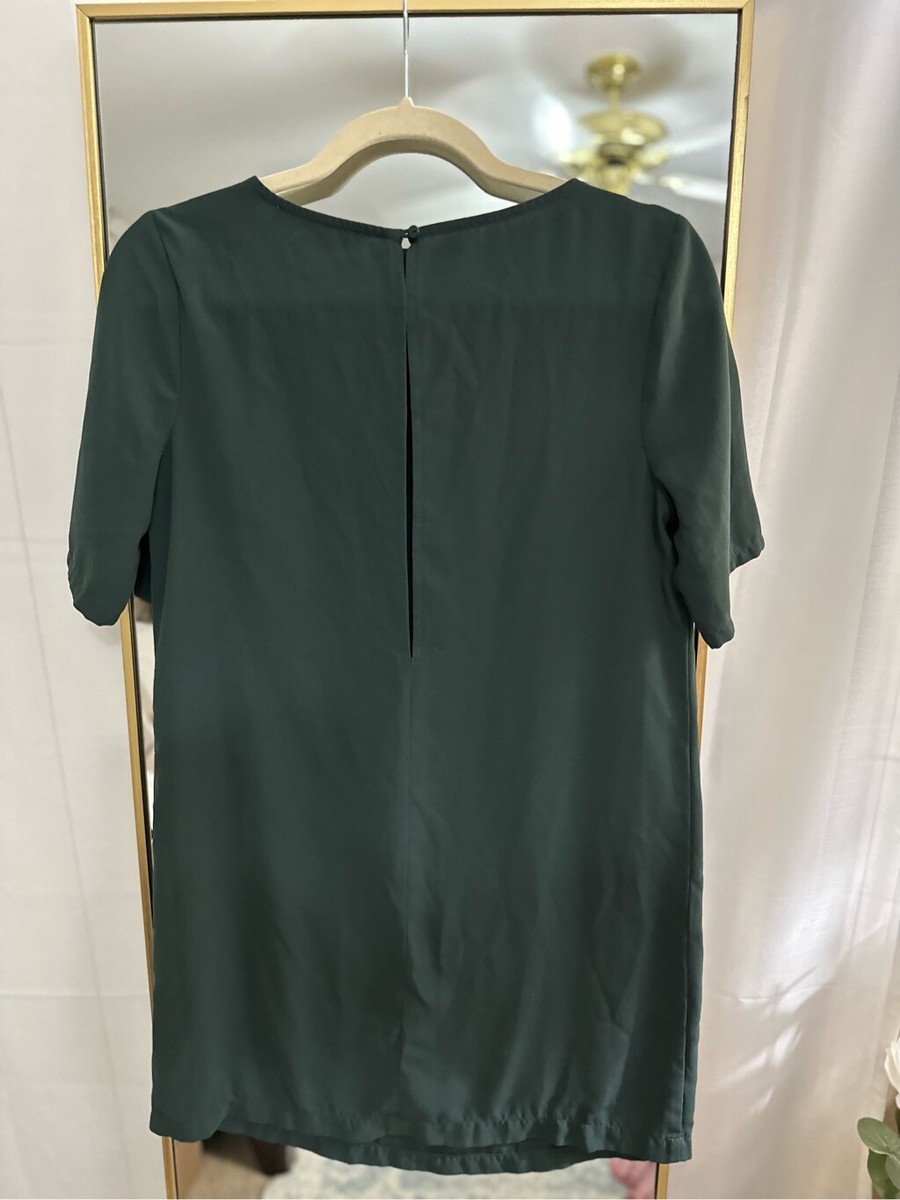 forever 21 dark green dress FOREVER 21 Women's Dress Long Size Extra Small Dark Green