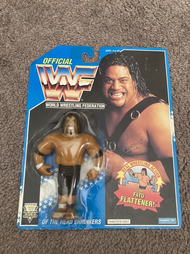 WWF Hasbro Series 10 MOC Fatu WWE Titan Sports...
