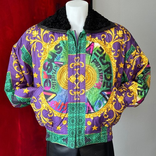 GIANNI VERSACE Seda Bomber Mix-Barroco Estampado Talla 52 desde F/W 1991/92 - Imagen 10 de 24