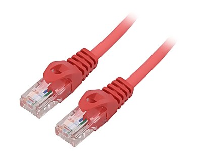 2X PCU5-10CC-0150-R Patch cord U/UTP 5e Line CCA PVC rot 15m 26AWG Adern: 8 LAN