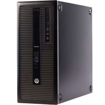 HP i3 Desktop Computer Tower PC 8GB RAM 1TB HDD 19in LCD