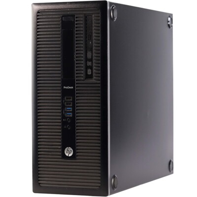 HP i3 Desktop Computer Tower PC 8GB RAM 1TB HDD 19in LCD Windows 10 Pro  Wi-Fi