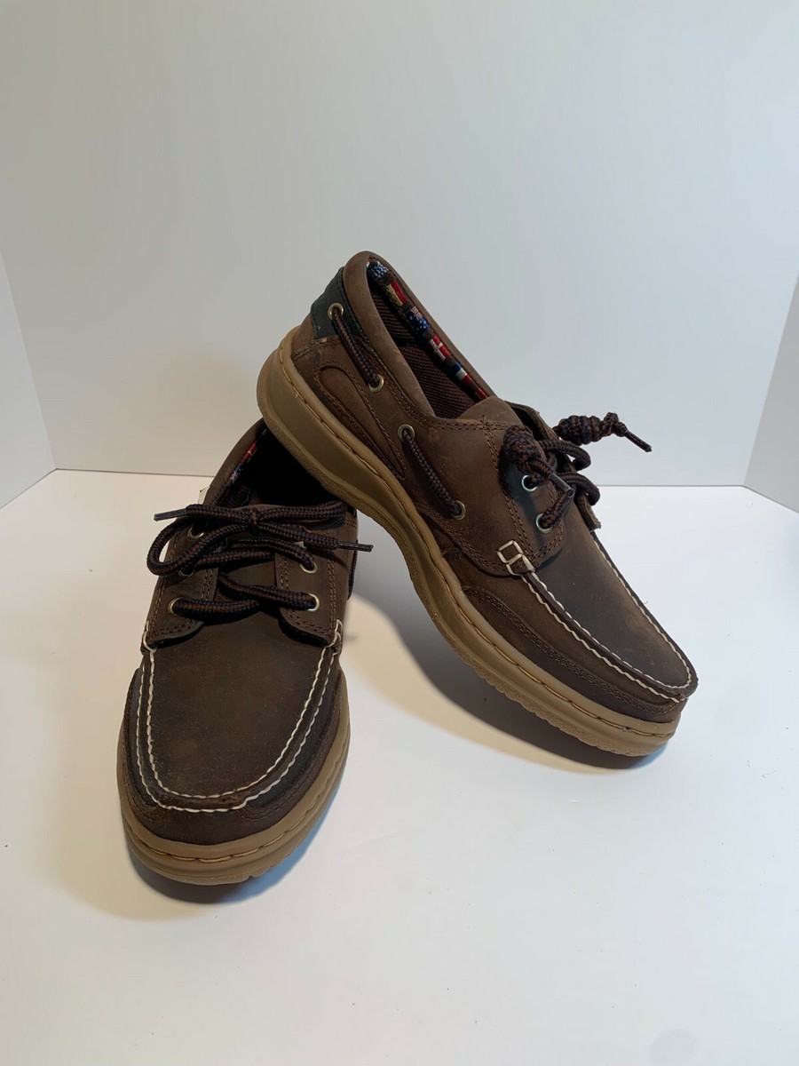 Falls Creek Brown Loafers 8M Mens Vtg Lace Ups Casual Dress 