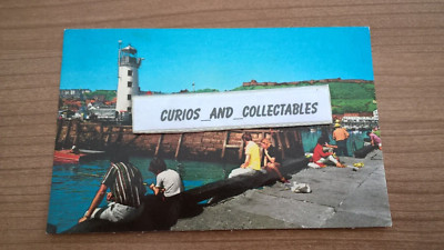 Pier und Leuchtturm Scarborough Foto Präzision Postkarte PT19986 verschickt 1976