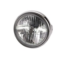 Klarglas LED Scheinwerfer chrom Moto Guzzi Ca...