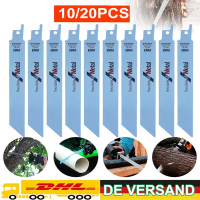 20-100 Tlg BiMetall Metall Säbelsägeblatt S922EF Für Bosch Dewalt Sägeblätter DE