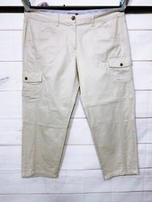 Tommy Hilfiger Womens Cargo Ankle Pants Size 16 Khaki Mid-Rise Pockets