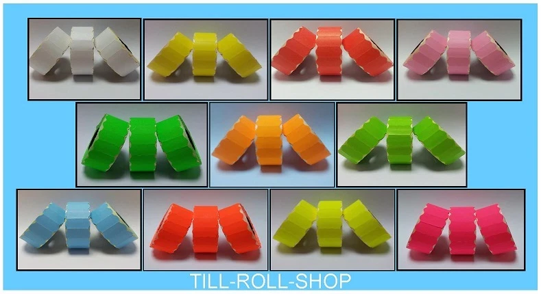 HCR SYSTEMS CT4 26mm x 12mm Price Gun Labels - Various Colours, Adhesives and Quantities