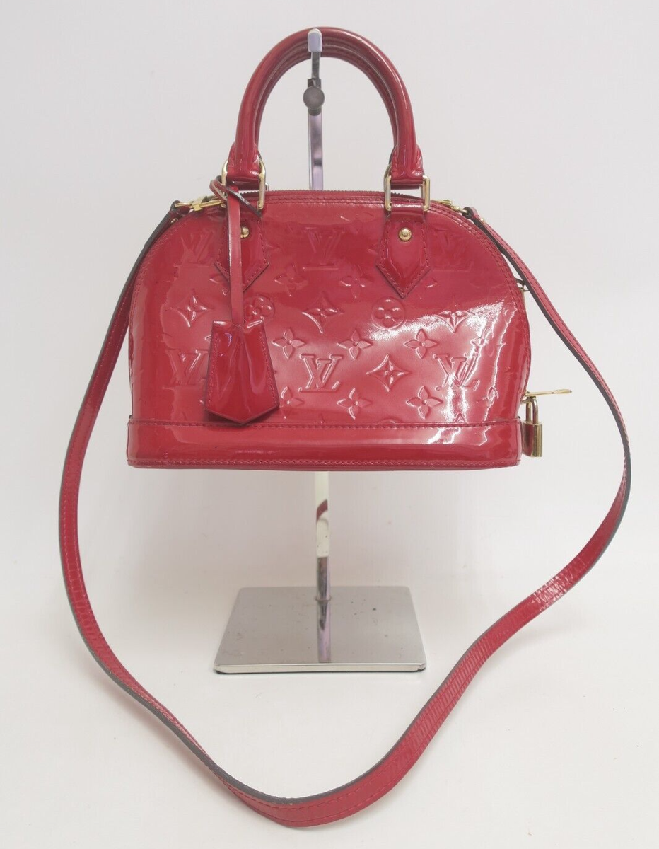 Authentic Louis Vuitton Monogram Vernis Alma BB 2Way Shoulder Hand  
