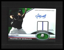 2011 Franklin Morales Auto Patch  Bowman Platinum Refractor #BAR-FM /199 Rockies