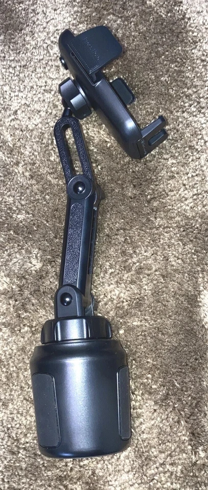 New 13" Tall Cup Holder Phone Mount Car 2 in 1 Car Cup Phone Holder Adjustable - Image 2 of 4