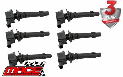 6 X STD REPLACEMENT IGNITION COIL FOR FORD FALCON FG FG X BARRA 195 270T 4.0L I6