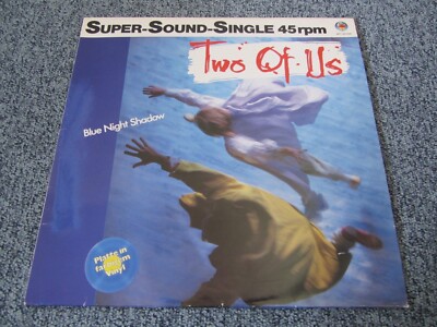 TWO OF US - BLUE NIGHT SHADOW : Blue Transparent Vinyl MAXI Single 45 RPM 1985