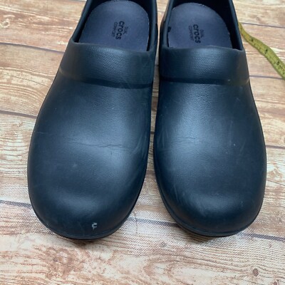 Crocs Neria Pro II 205384 Clogs, Women's Size 9 Black Closed Toe