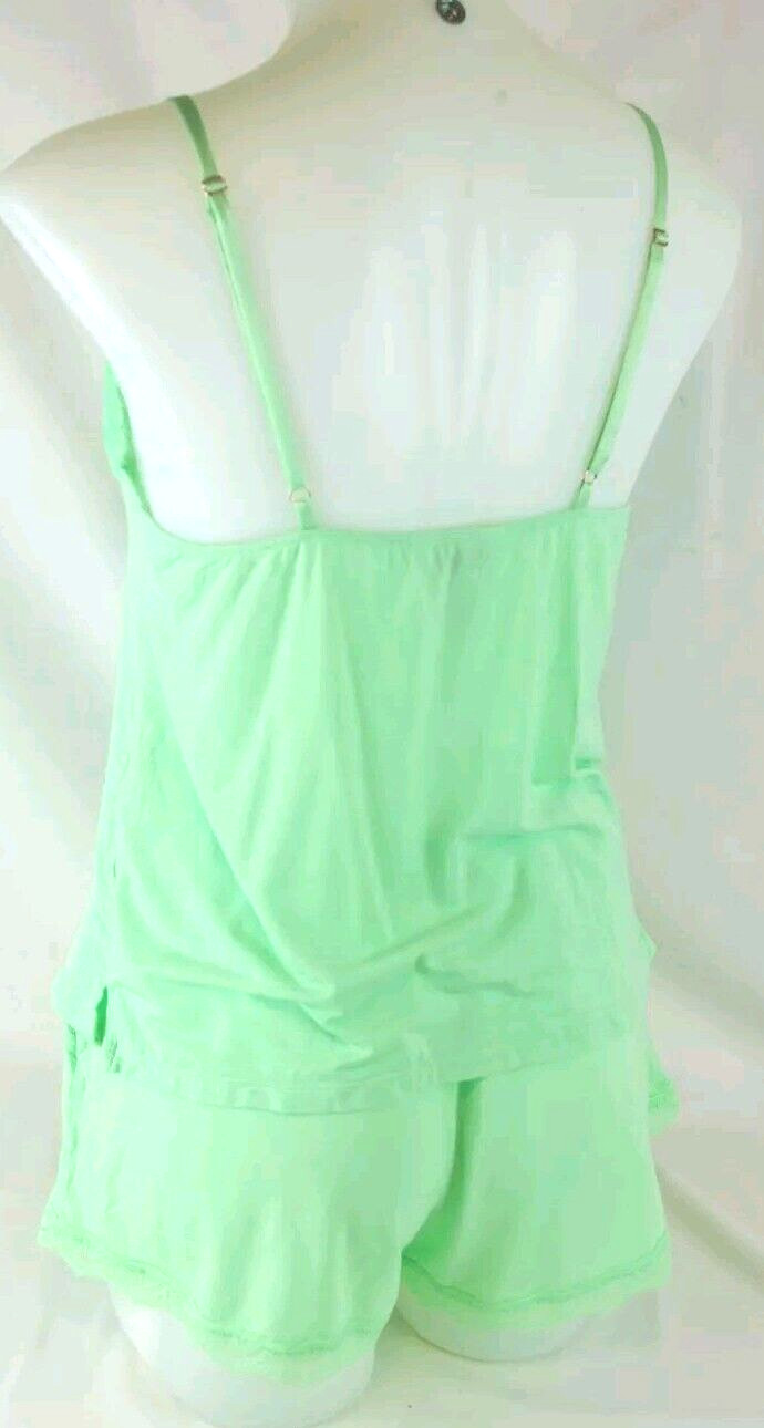 Sofia Intimates Mint Green 2PC Shorts Pajama Set … - image 4
