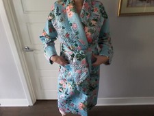 Nwt Latest Divine Heritage Succulent Coat Below Knee Multi Color Sz Small