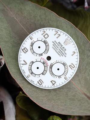 Rolex White Arab Dial Zifferblatt für Cosmograph Daytona 16519 Luminova weissgol
