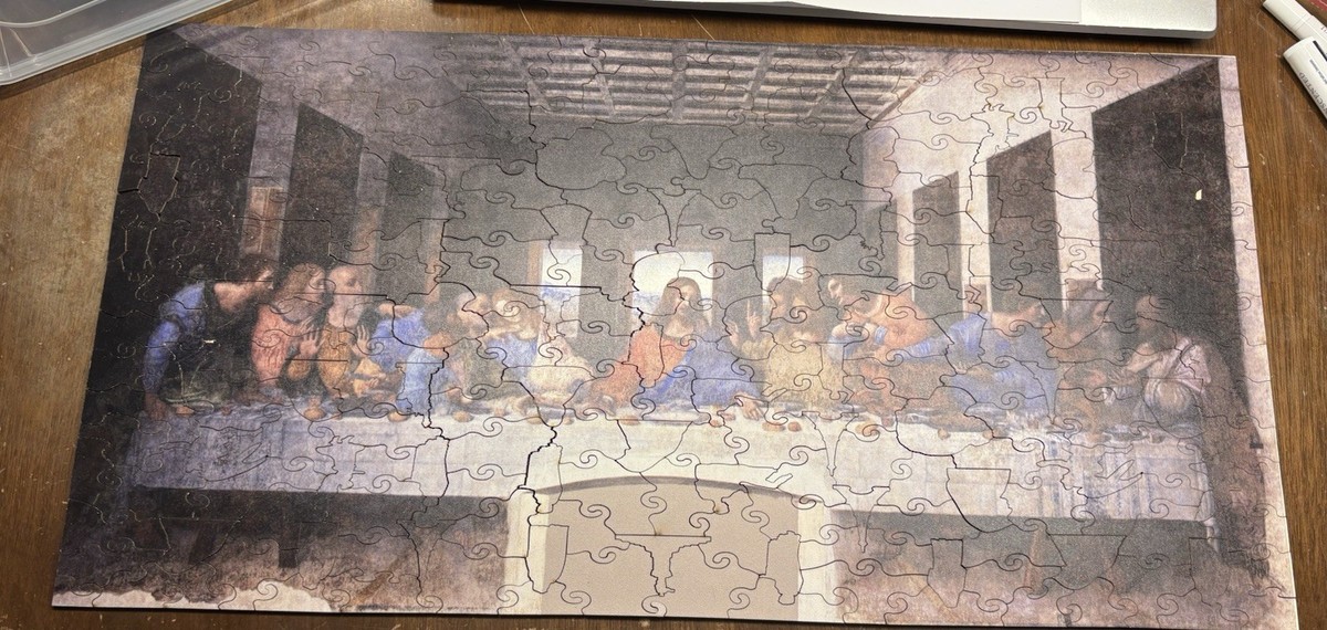 Crafthub Premium Wooden Jigsaw Puzzle Large A2 The Last Supper