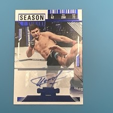 2025 Panini Contenders PFL Blue Signatures Oleg Popov MMA Autographed Card #19