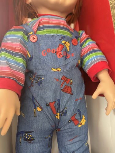 Good Guys Chucky Doll gioco per bambini grandezza naturale 30” spirito Halloween NUOVO scatola aperta - Foto 6 di 18