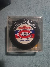 🔥🔥Fanatics Larry Robinson Logo Hockey Puck Autographed Montreal Canadiens