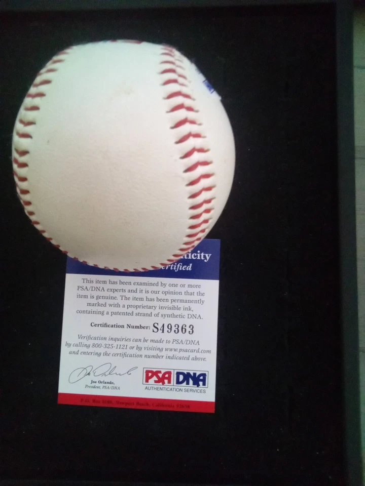 BOOG POWELL Autograph BALTIMORE ORIOLES LOGO Baseball Ball PSA COA INDIANS - Image 4 of 4